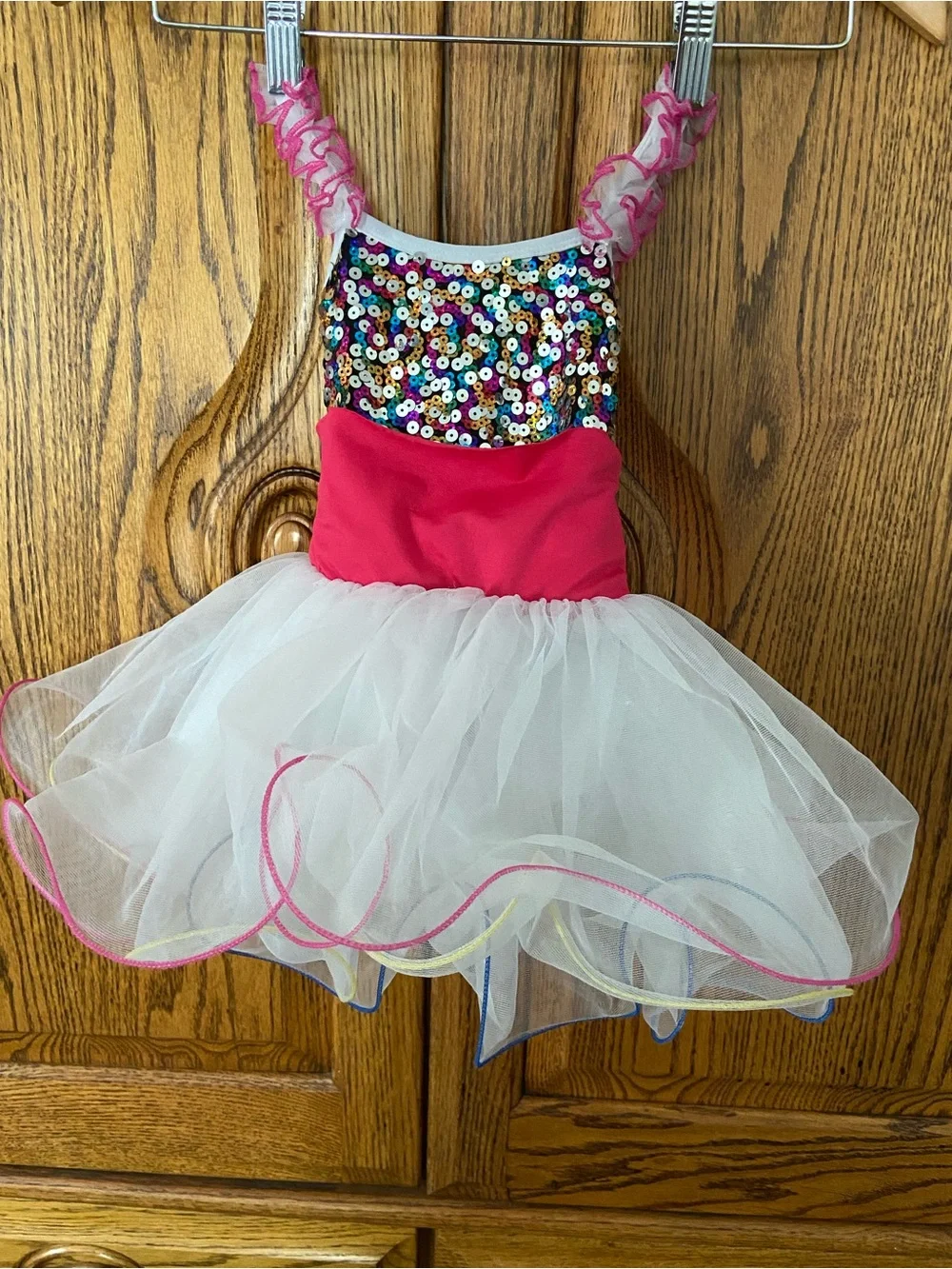 Pink Sequin Tutu Dress Toddler Small Dance Ballet Sparkling Party Costume